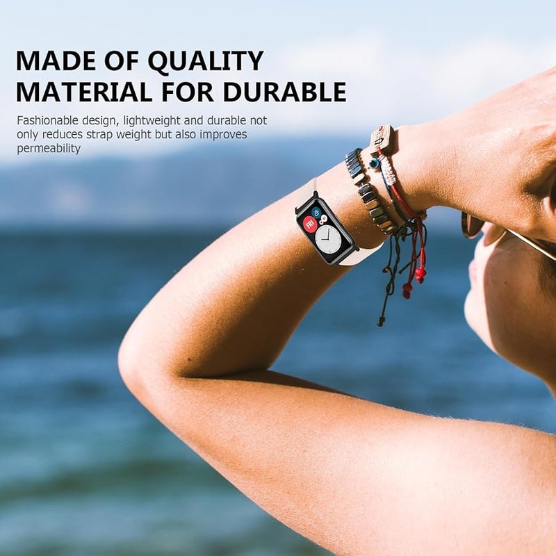 Premium Pink Replacement Strap for Watch Fit Smartwatch Band Comfortable for Men Women - Image 2